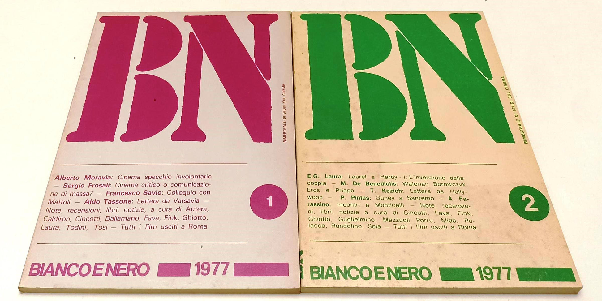 LW- BN BIANCO E NERO 1/6 XXXVIII 1977 ANNATA COMPLETA STUDI SUL CINEMA - YFS313