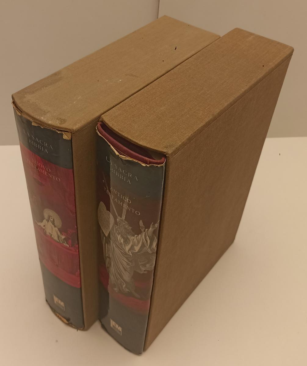 LD- LA SACRA BIBBIA 2 VOLUMI ANTICO E NUOVO TESTAMENTO - GUSTAVO DORE'- IEM- ZFS319