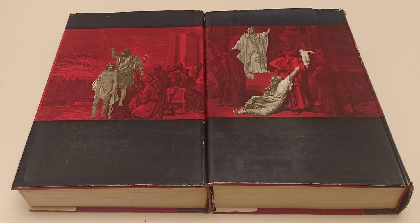 LD- LA SACRA BIBBIA 2 VOLUMI ANTICO E NUOVO TESTAMENTO - GUSTAVO DORE'- IEM- ZFS319