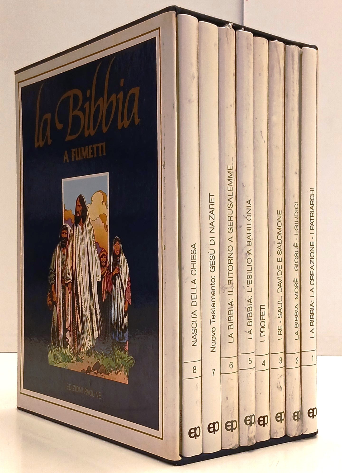 FZ- LA BIBBIA A FUMETTI 8 VOLUMI COFANETTO - EDIZIONI PAOLINE - 1985 - BLCP2