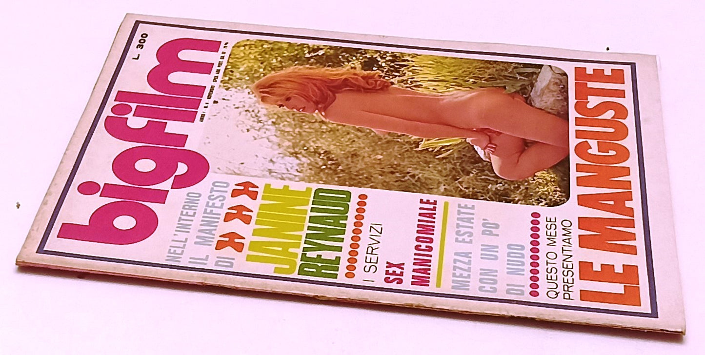 LX- RIVISTA BIGFILM N.9 1970 MANIFESTO JANINE REYNAUD LE MANGUSTE - RVSa489