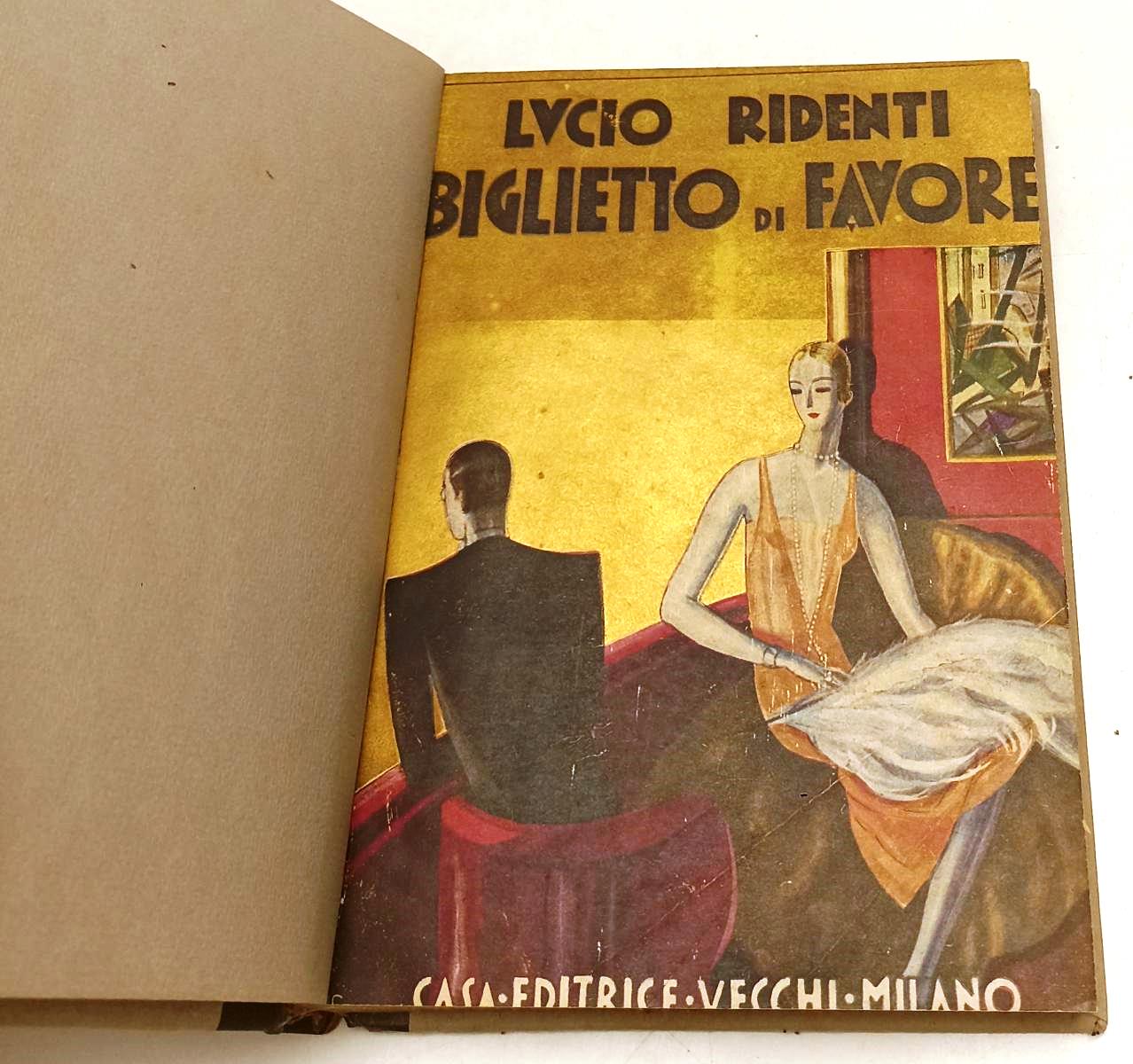 LN- BIGLIETTO DI FAVORE- LUCIO RIDENTI ERBERTO CARBONI- VECCHI--- 1926- C-YFS593