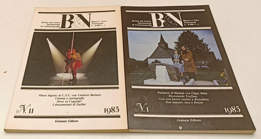 LW- B&N BIANCO E NERO I/IV ANNATA COMPLETA 1985 RIVISTA - GREMESE - YFS113