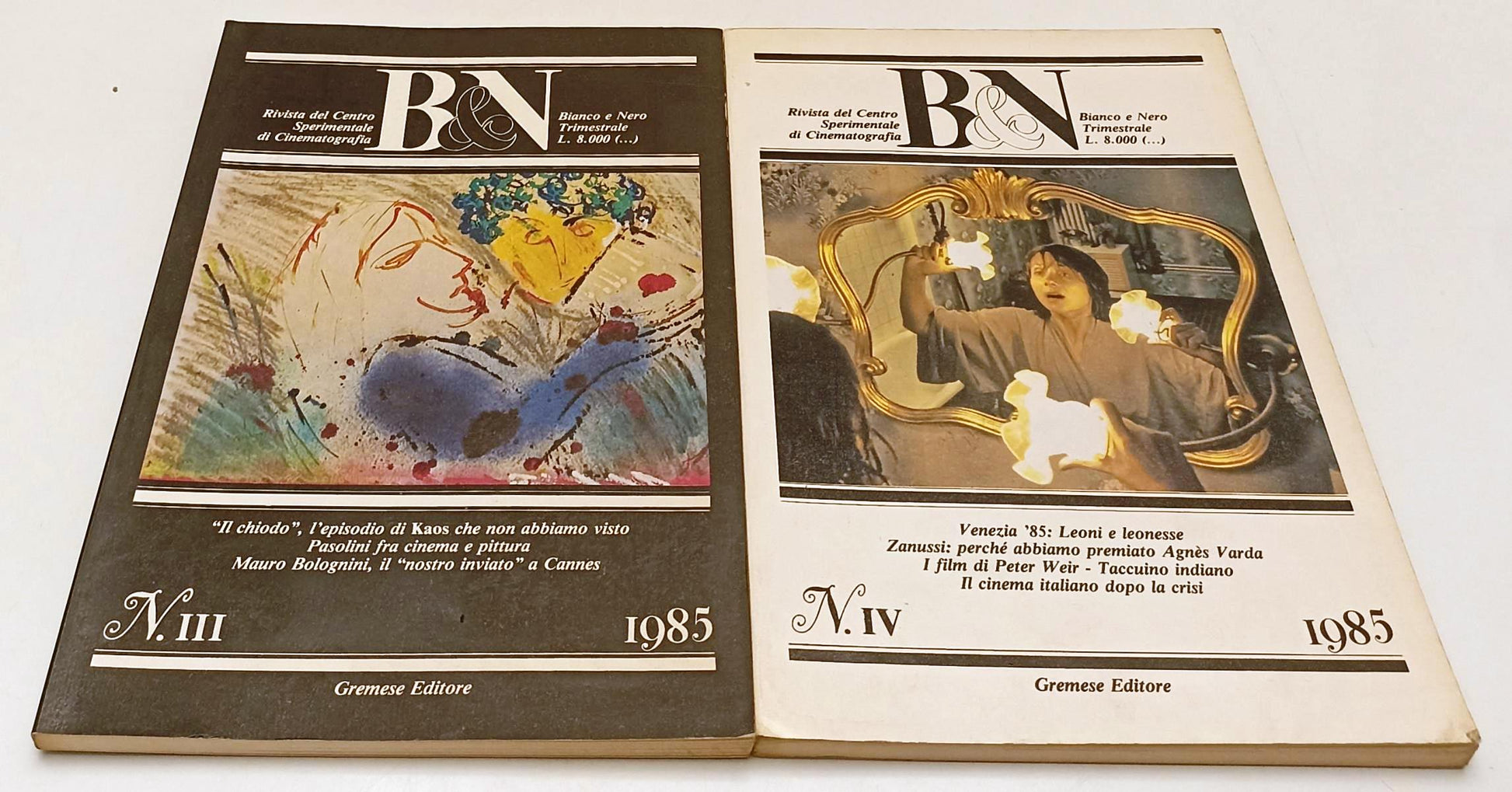 LW- B&N BIANCO E NERO I/IV ANNATA COMPLETA 1985 RIVISTA - GREMESE - YFS113