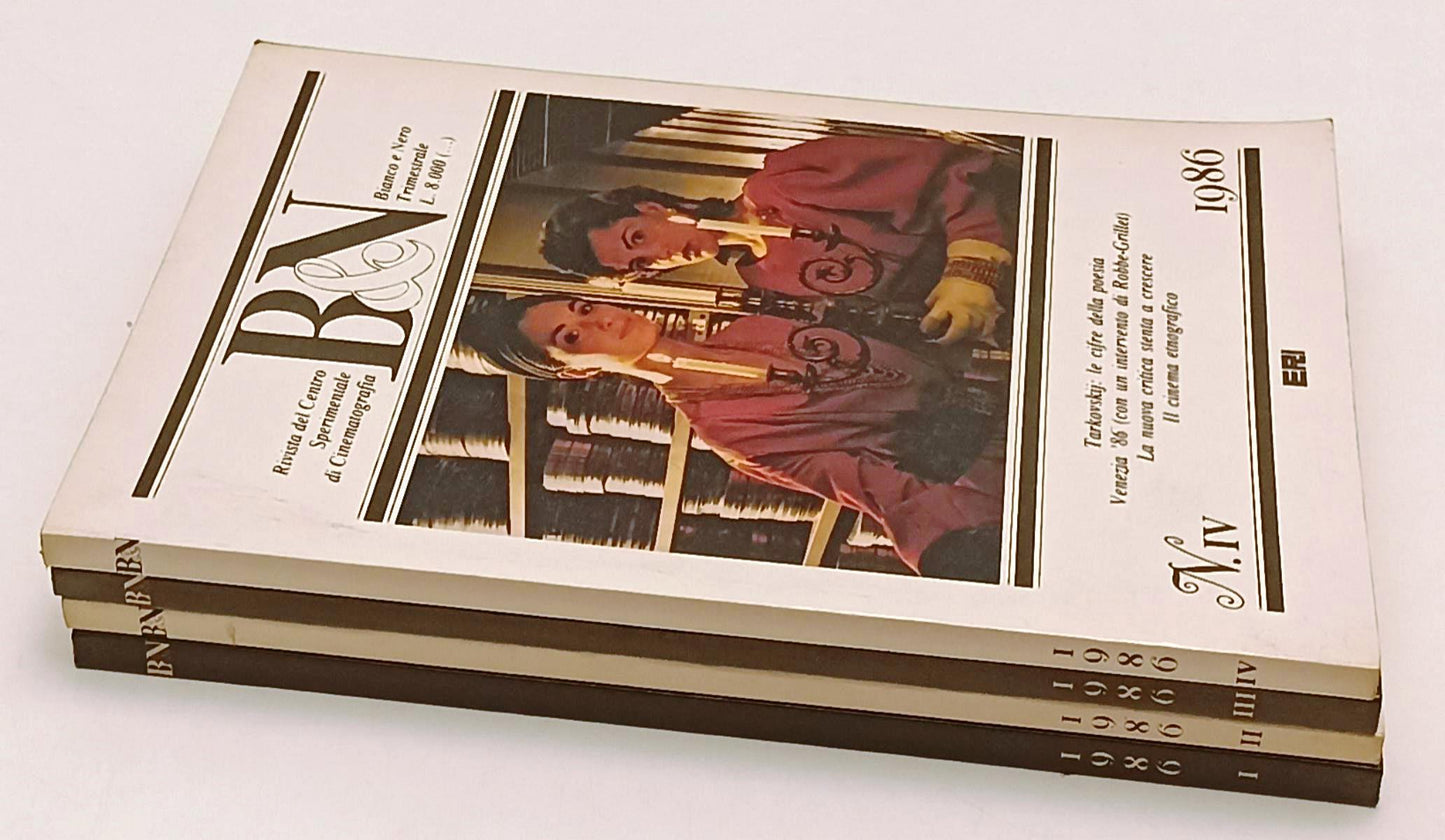 LW- B&N BIANCO E NERO I/IV ANNATA COMPLETA 1986 RIVISTA CINEMATOGRAFICA - YFS113