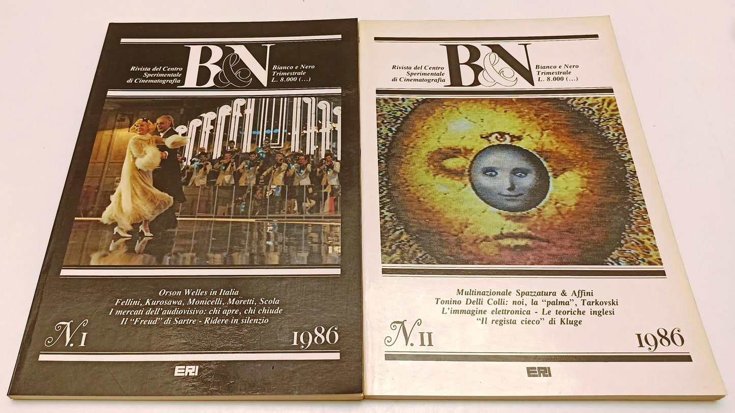 LW- B&N BIANCO E NERO I/IV ANNATA COMPLETA 1986 RIVISTA CINEMATOGRAFICA - YFS113
