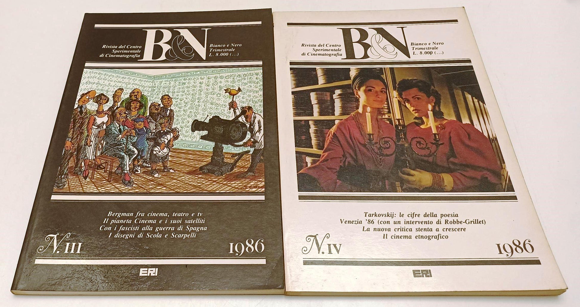 LW- B&N BIANCO E NERO I/IV ANNATA COMPLETA 1986 RIVISTA CINEMATOGRAFICA - YFS113