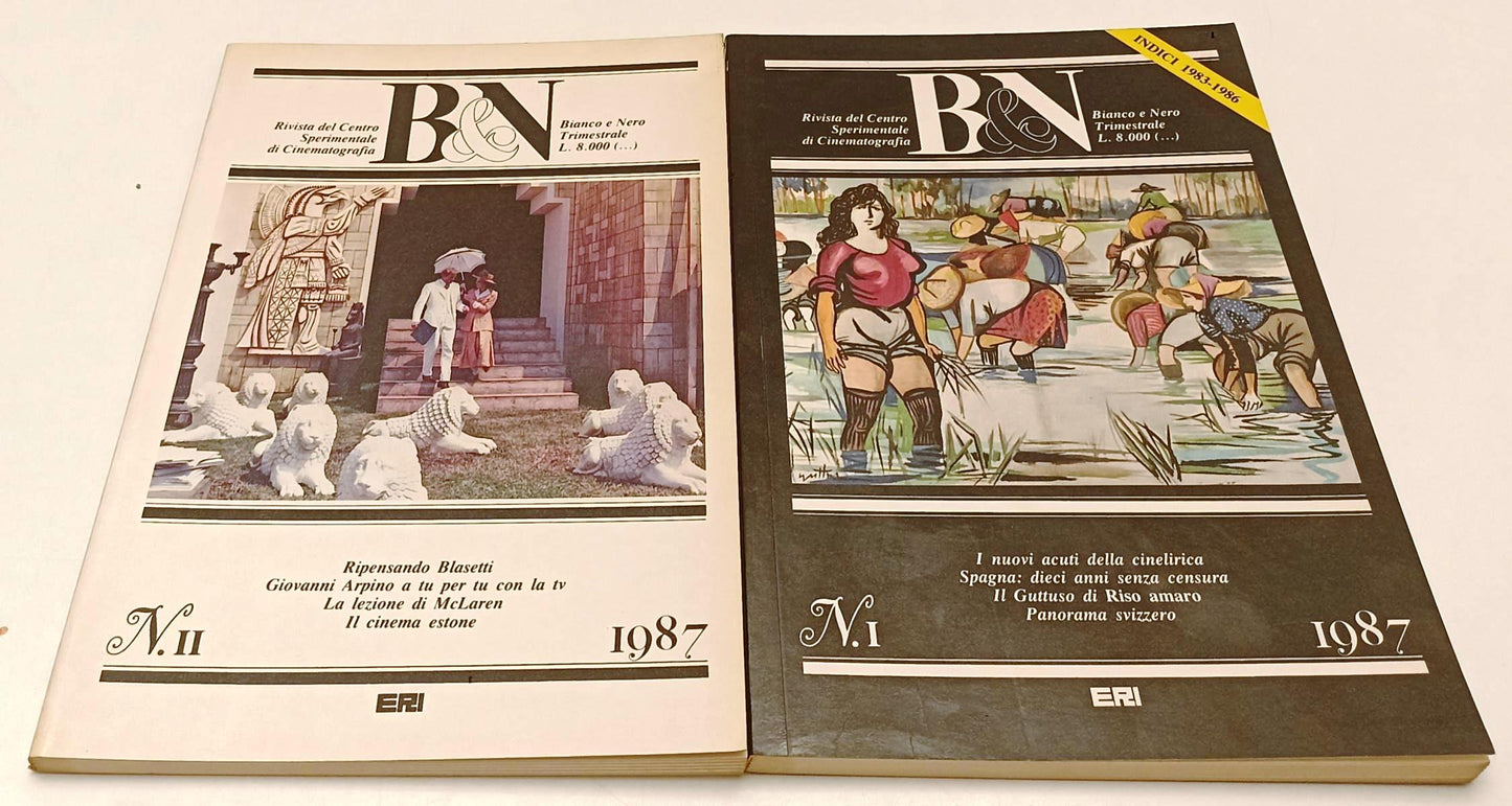 LW- B&N BIANCO E NERO I/IV ANNATA COMPLETA 1987 RIVISTA CINEMATOGRAFICA - YFS310