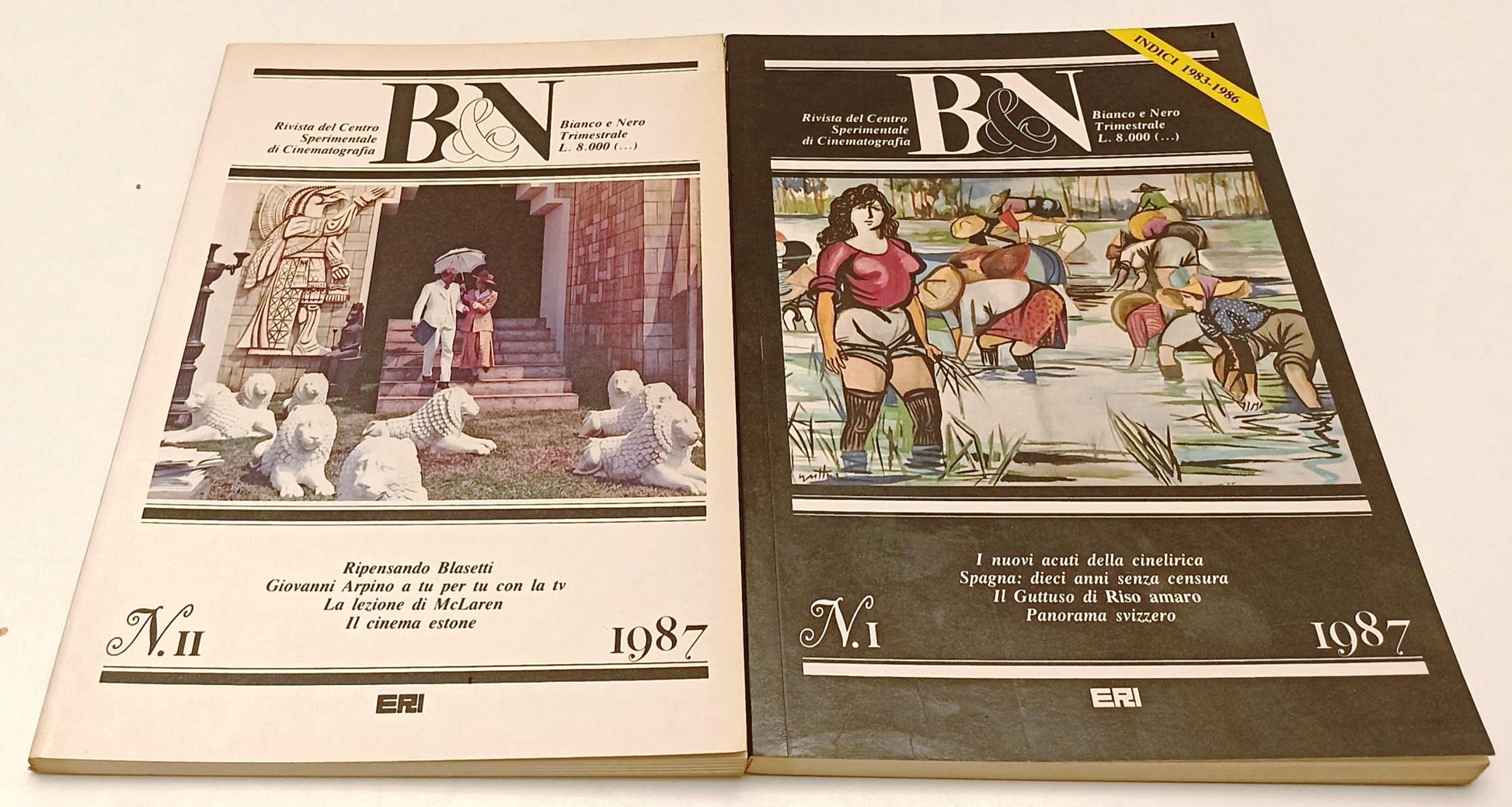 LW- B&N BIANCO E NERO I/IV ANNATA COMPLETA 1987 RIVISTA CINEMATOGRAFICA - YFS310