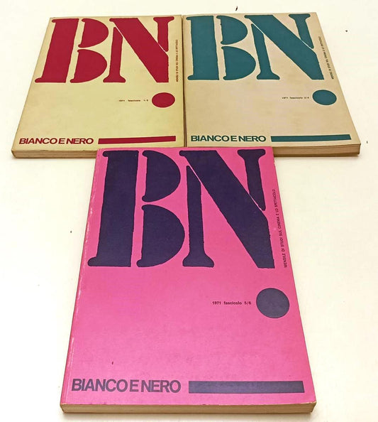 LW- BN BIANCO E NERO 1/12 XXXII 1971 ANNATA COMPLETA CINEMA SPETTACOLO - YFS113