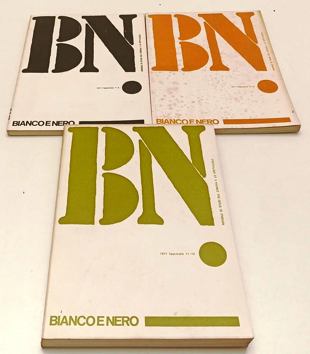 LW- BN BIANCO E NERO 1/12 XXXII 1971 ANNATA COMPLETA CINEMA SPETTACOLO - YFS113