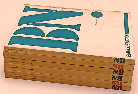 LW- BN BIANCO E NERO 1/12 XXXIII 1972 ANNATA COMPLETA CINEMA SPETTACOLO - YFS113