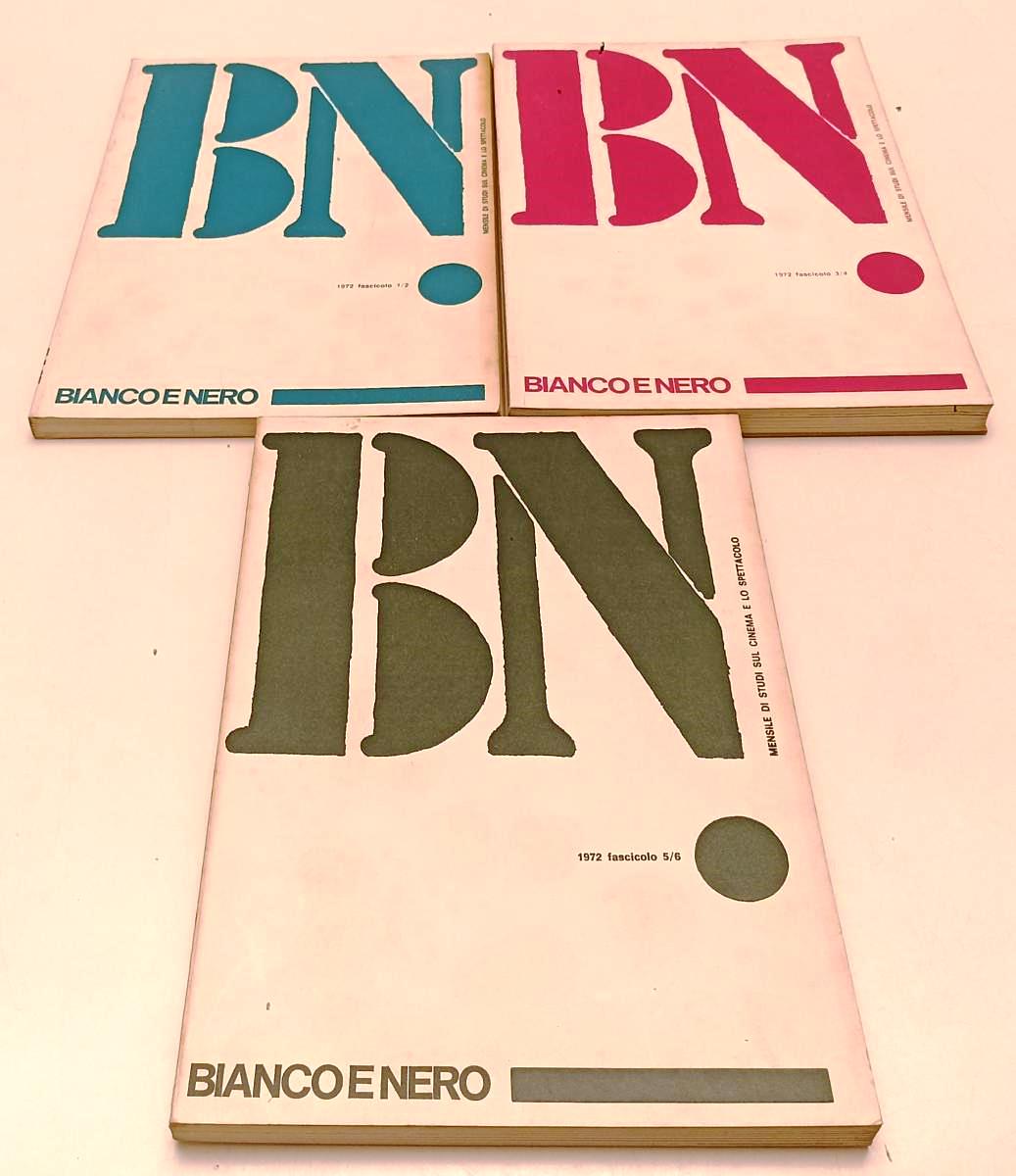 LW- BN BIANCO E NERO 1/12 XXXIII 1972 ANNATA COMPLETA CINEMA SPETTACOLO - YFS113