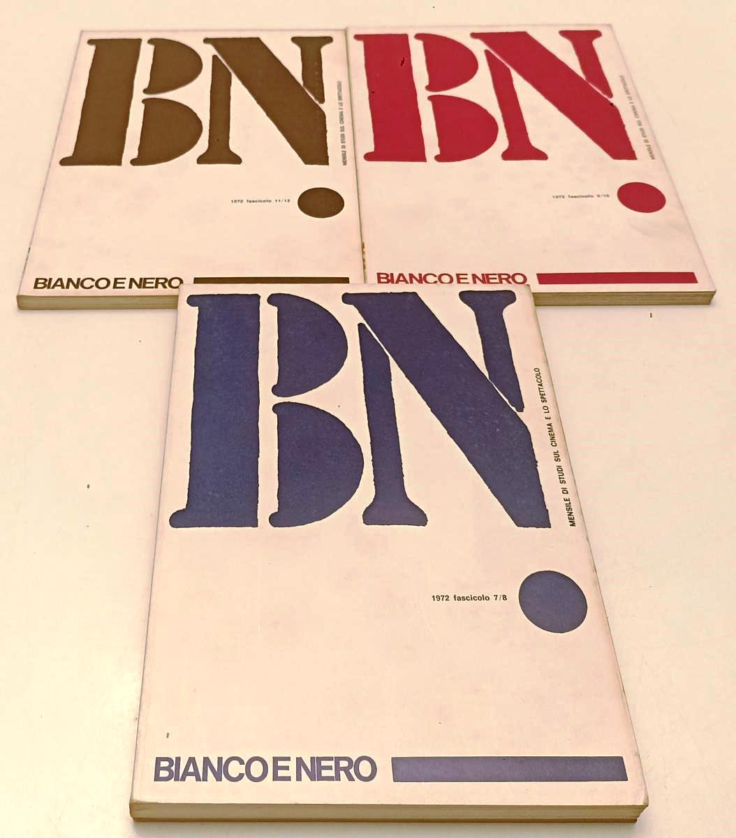 LW- BN BIANCO E NERO 1/12 XXXIII 1972 ANNATA COMPLETA CINEMA SPETTACOLO - YFS113