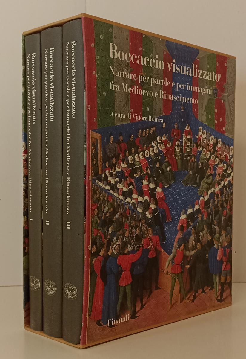LT- BOCCACCIO VISUALIZZATO COFANETTO 3 VOLUMI - BRANCA- EINAUDI--- 1999- CS- XFS