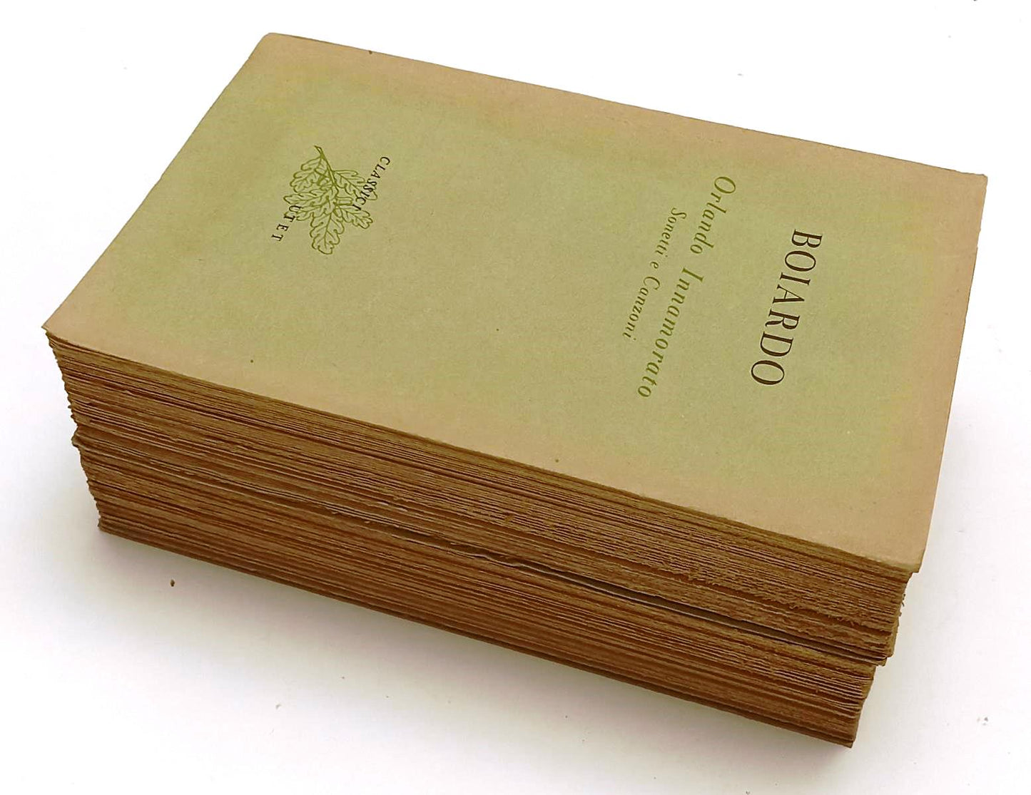 LN- ORLANDO INNAMORATO SONETTI E CANZONI 2 VOLUMI- BOIARDO- UTET- 1951- B-YFS422