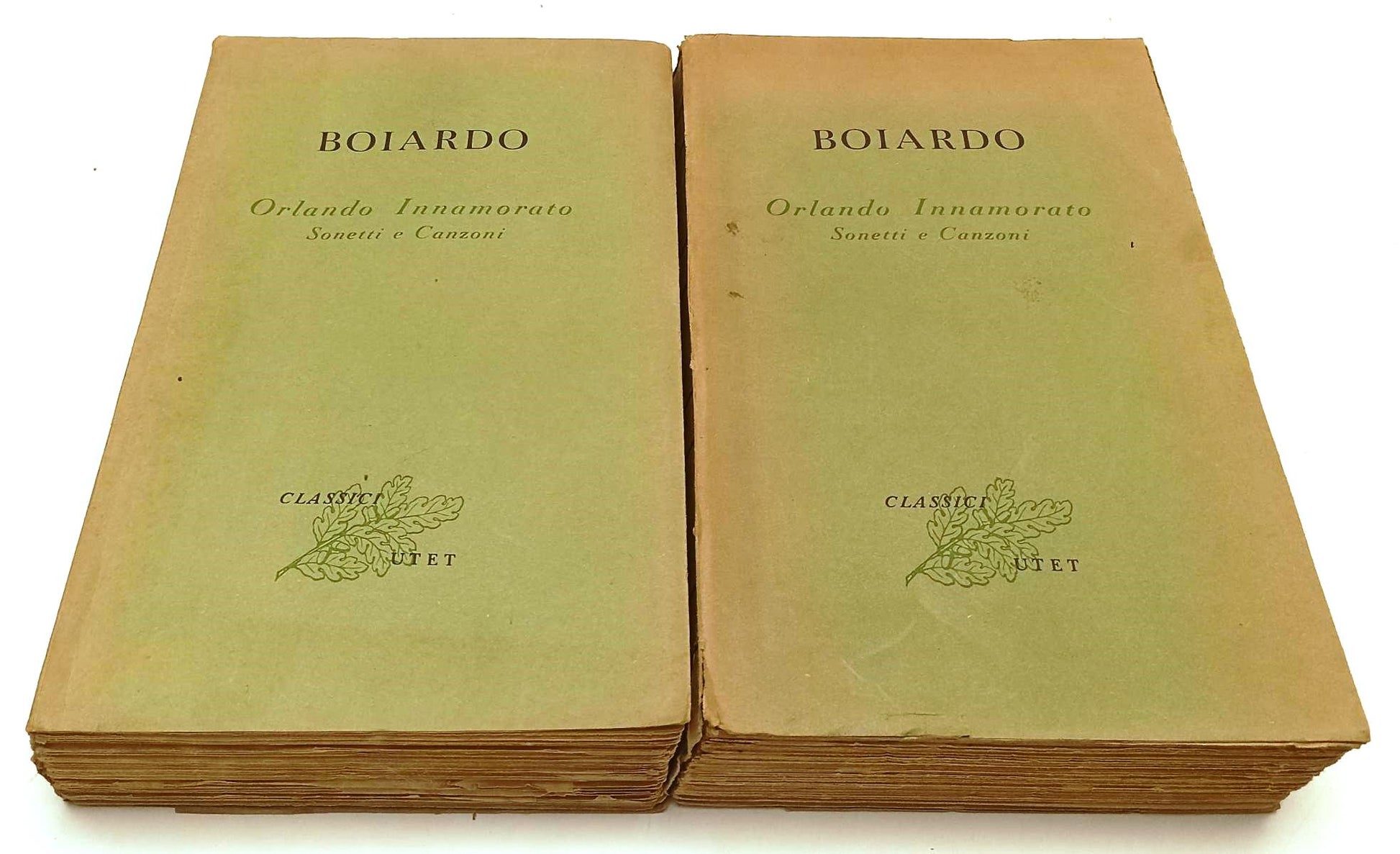 LN- ORLANDO INNAMORATO SONETTI E CANZONI 2 VOLUMI- BOIARDO- UTET- 1951- B-YFS422
