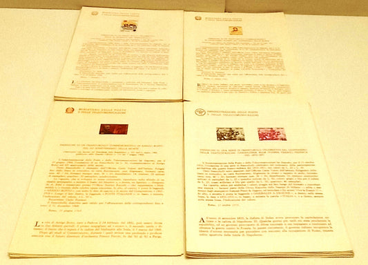 CV- LOTTO 31 BOLLETTINI EMISSIONE FRANCOBOLLI 1965/1971 - POSTE - RVSa570 