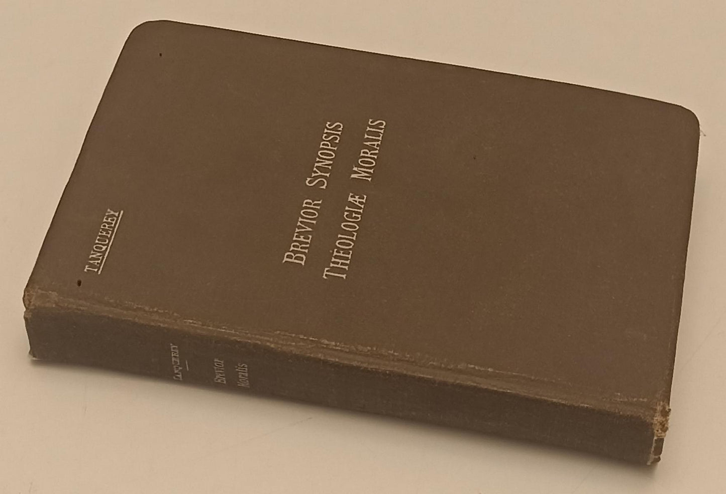 LD- BREVIOR SYNOPSIS THEOLOGIAE MORALIS- TANQUEREY- S. JOANNIS--- 1929- B-YFS389