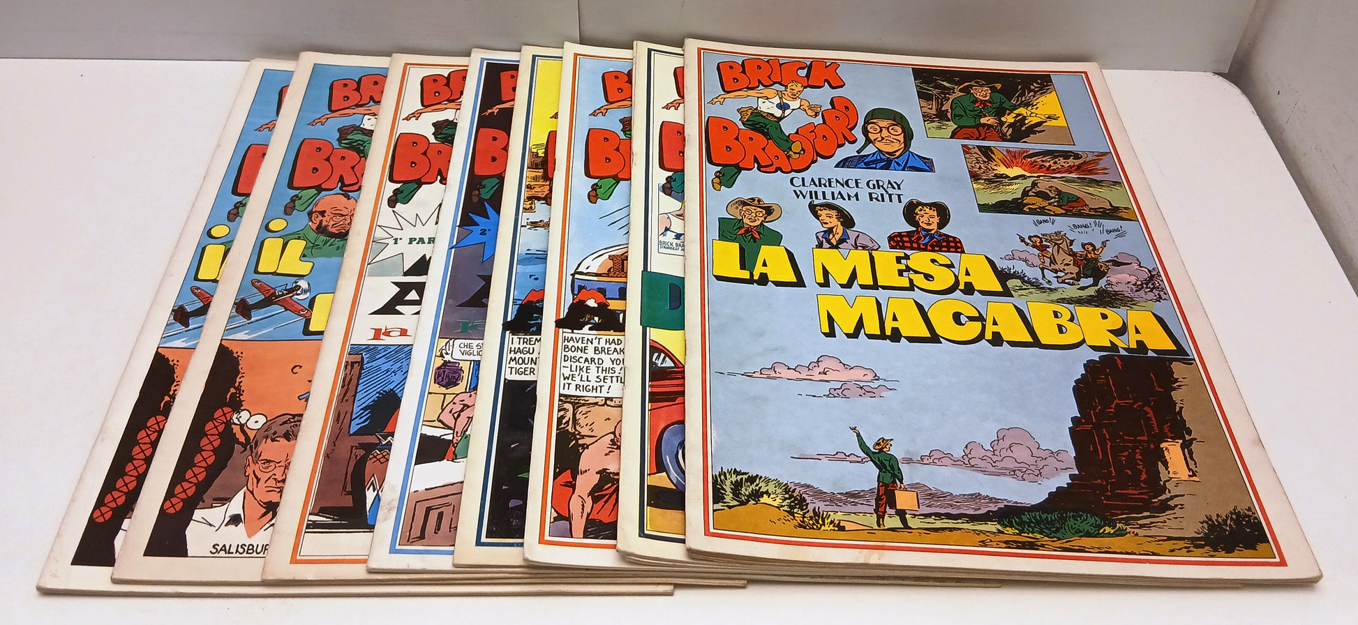 FZ- BRICK BRADFORD COLLANA GERTIE DAILY 9 ALBI - GRAY RITT - COMIC ART - Z25