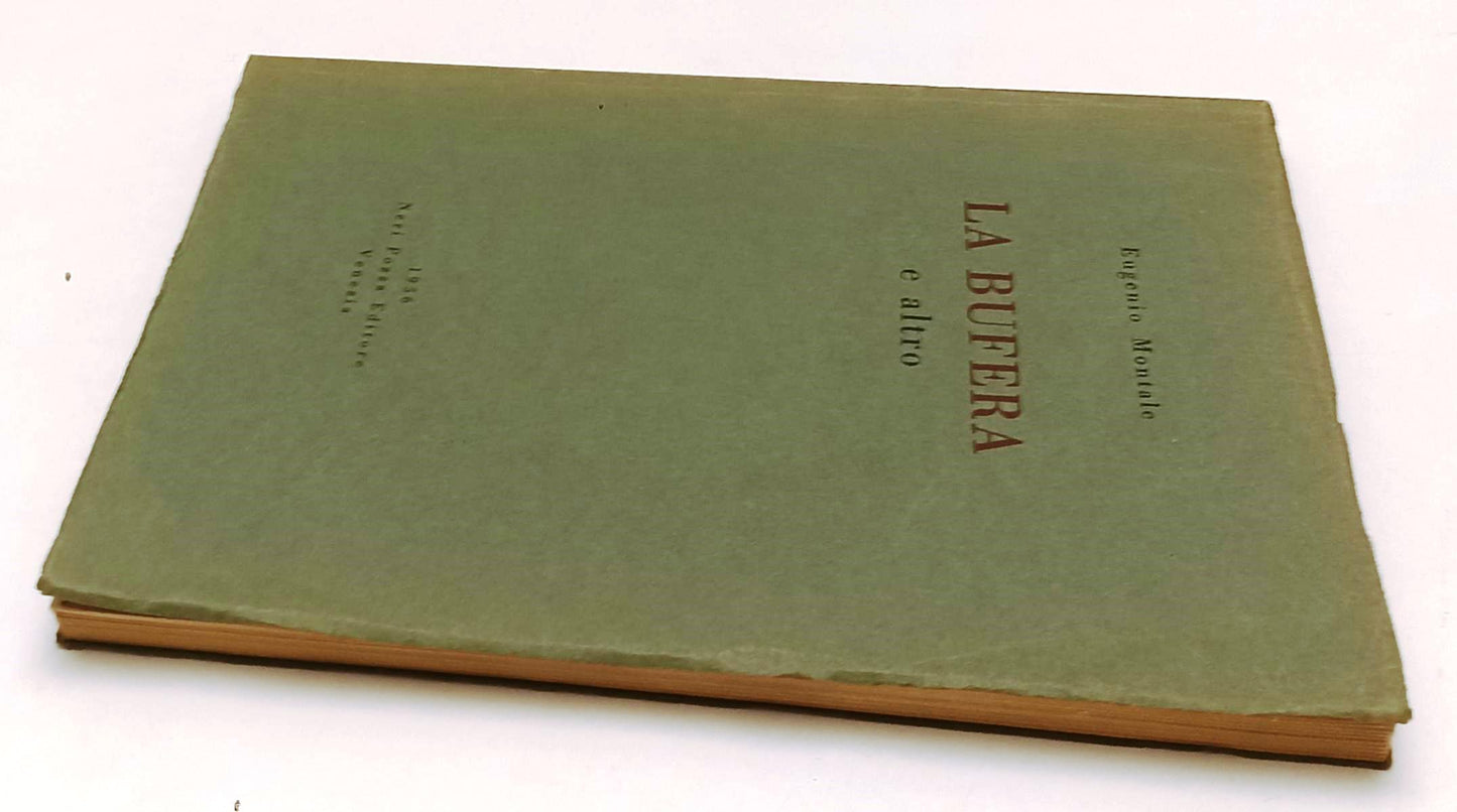 LN- LA BUFERA - EUGENIO MONTALE - NERI POZZA - POESIA 4- 1a ED.- 1956- B- XFS138
