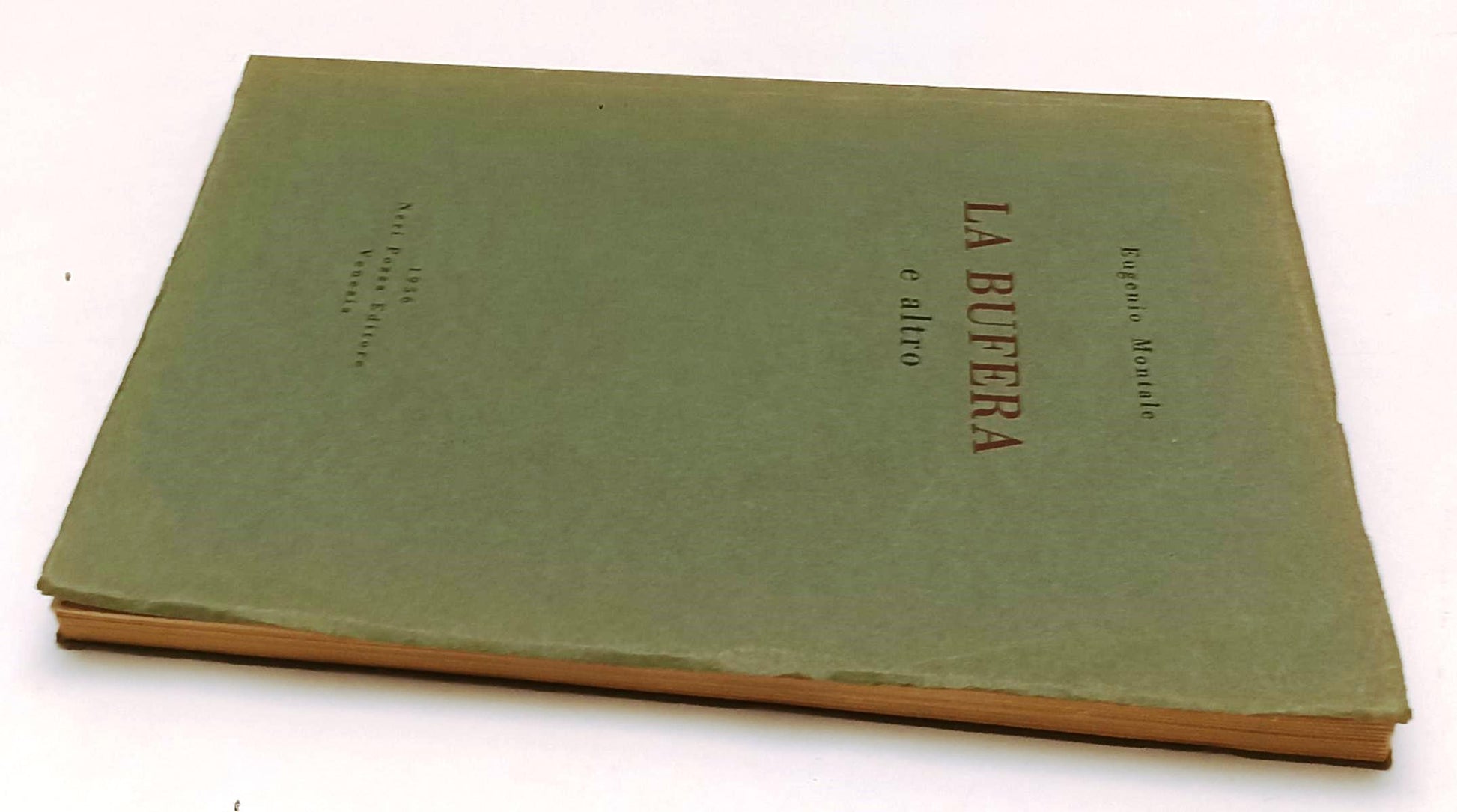 LN- LA BUFERA - EUGENIO MONTALE - NERI POZZA - POESIA 4- 1a ED.- 1956- B- XFS138