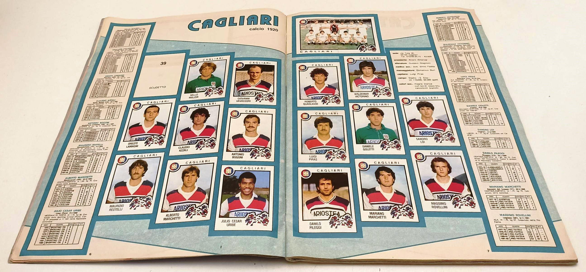 AA- ALBUM FIGURINE CALCIATORI PANINI 1982/83 COMPLETO - CAMPIONATO CALCIO- LBM24