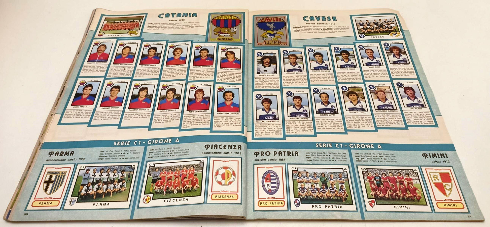 AA- ALBUM FIGURINE CALCIATORI PANINI 1982/83 COMPLETO - CAMPIONATO CALCIO- LBM24