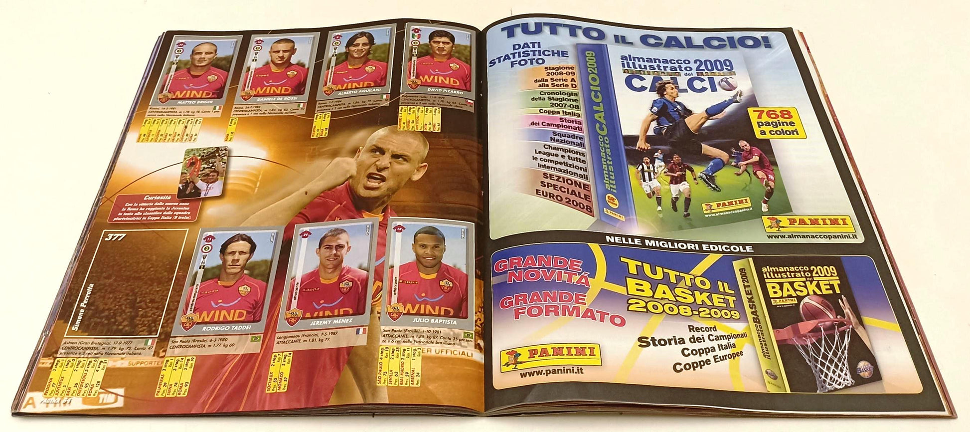 AA- ALBUM CALCIATORI PANINI CAMPIONATO 2008/09 - CIRCA 300 FIGURINE - LBM27