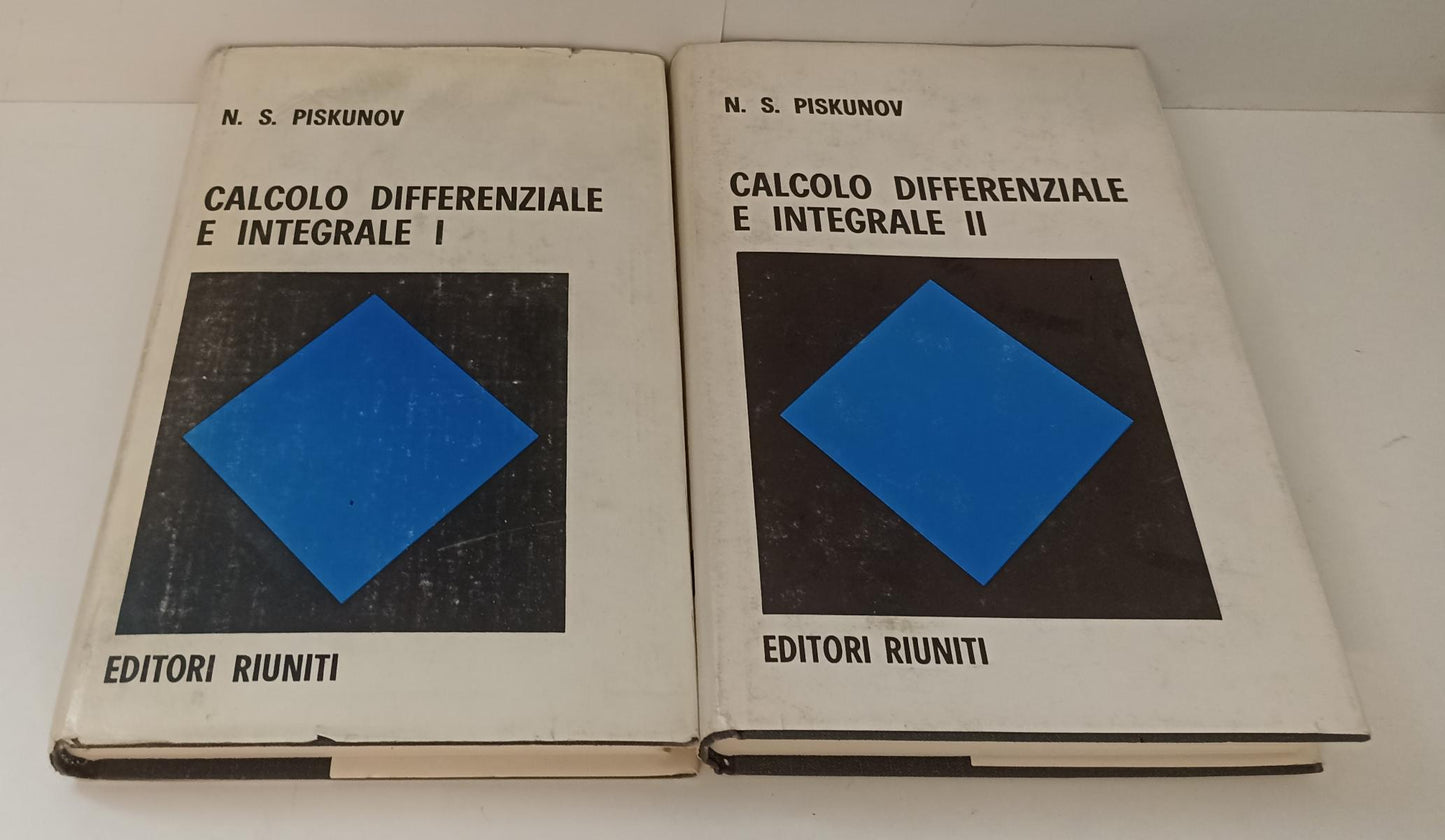 LZ- CALCOLO DIFFERENZIALE E INTEGRALE I/II 2 VOLUMI - PISKUNOV - 1979- CS- ZFS60