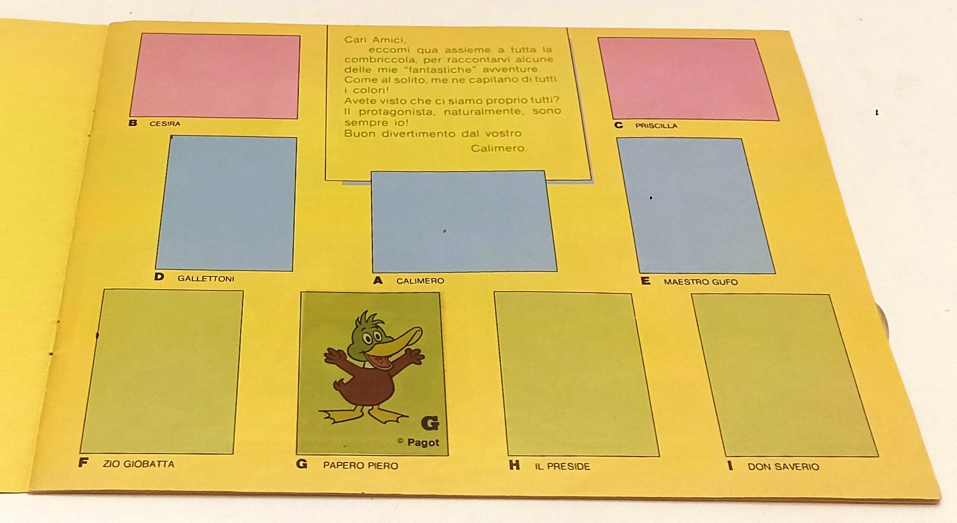 AA- ALBUM FIGURINE CALIMERO PAGOT RAIUNO - EUROFLASH - 1968 - S - RVSa558