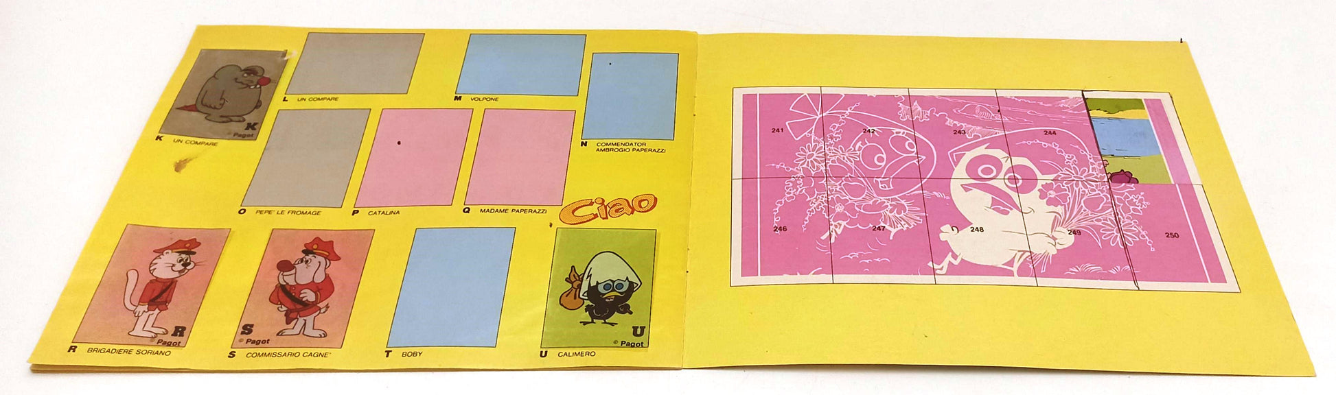 AA- ALBUM FIGURINE CALIMERO PAGOT RAIUNO - EUROFLASH - 1968 - S - RVSa558