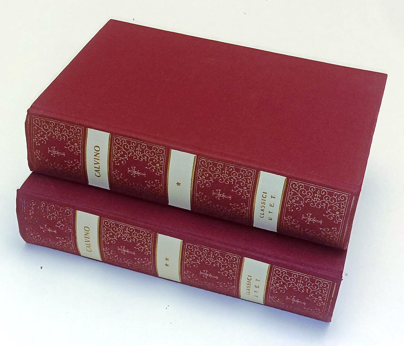 LS- CLASSICI DELLE RELIGIONI CALVINO 2 VOLUMI-- UTET-- 1a ED.- 1971- C- YDS480