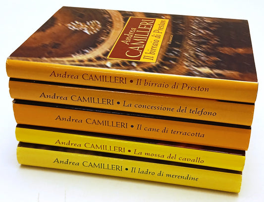 LN- LOTTO 5 ROMANZI LADRO DI MERENDINE - ANDREA CAMILLERI- MONDOLIBRI- CS- XFS