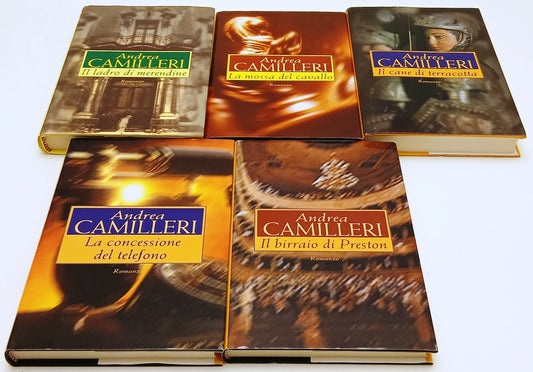 LN- LOTTO 5 ROMANZI LADRO DI MERENDINE - ANDREA CAMILLERI- MONDOLIBRI- CS- XFS