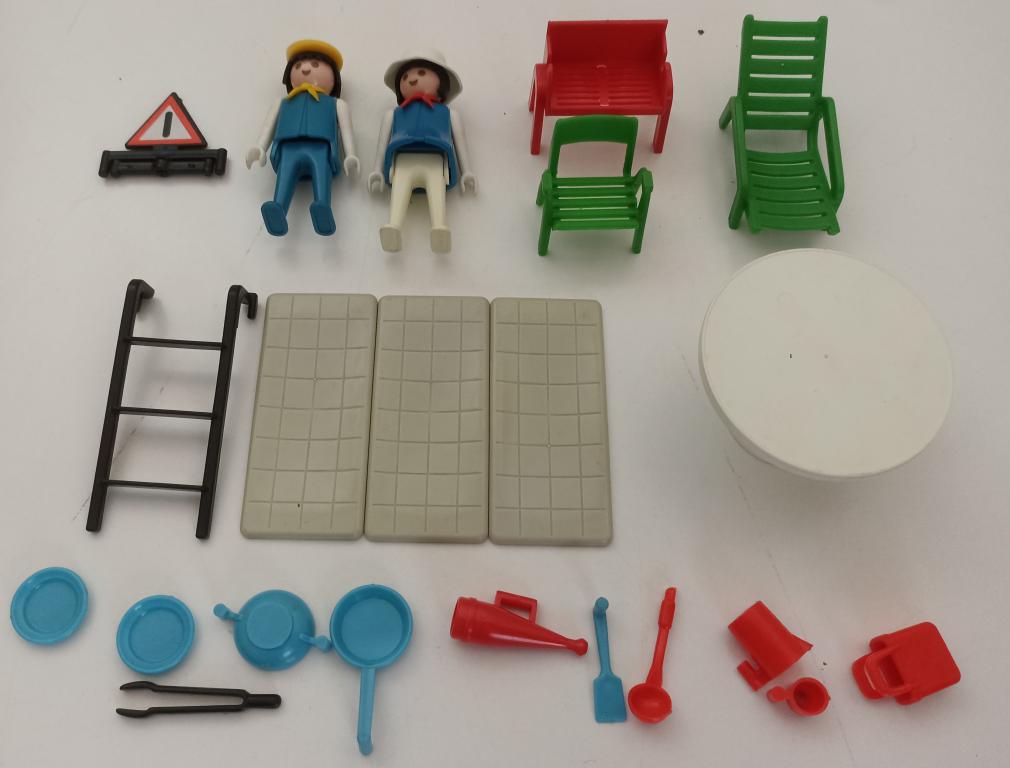 GG- ACTION FIGURE PLAYMOBIL CAMPER GEOBRA CON ACCESSORI ART. 3258- GTTS18