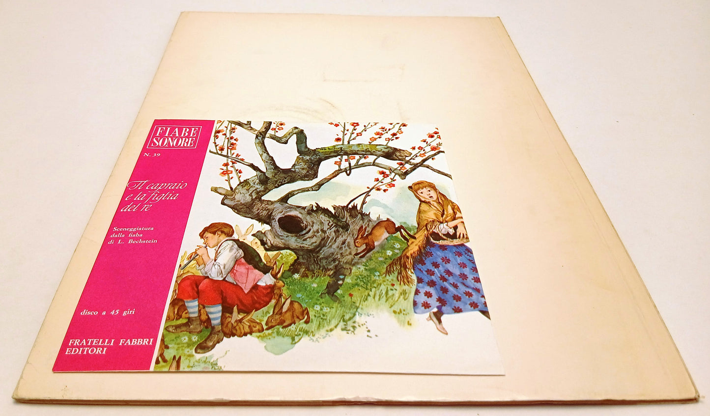 LB- FIABE SONORE N.39 IL CAPRAIO E LA FIGLIA DEL RE + disco - FABBRI- B- RVSa778