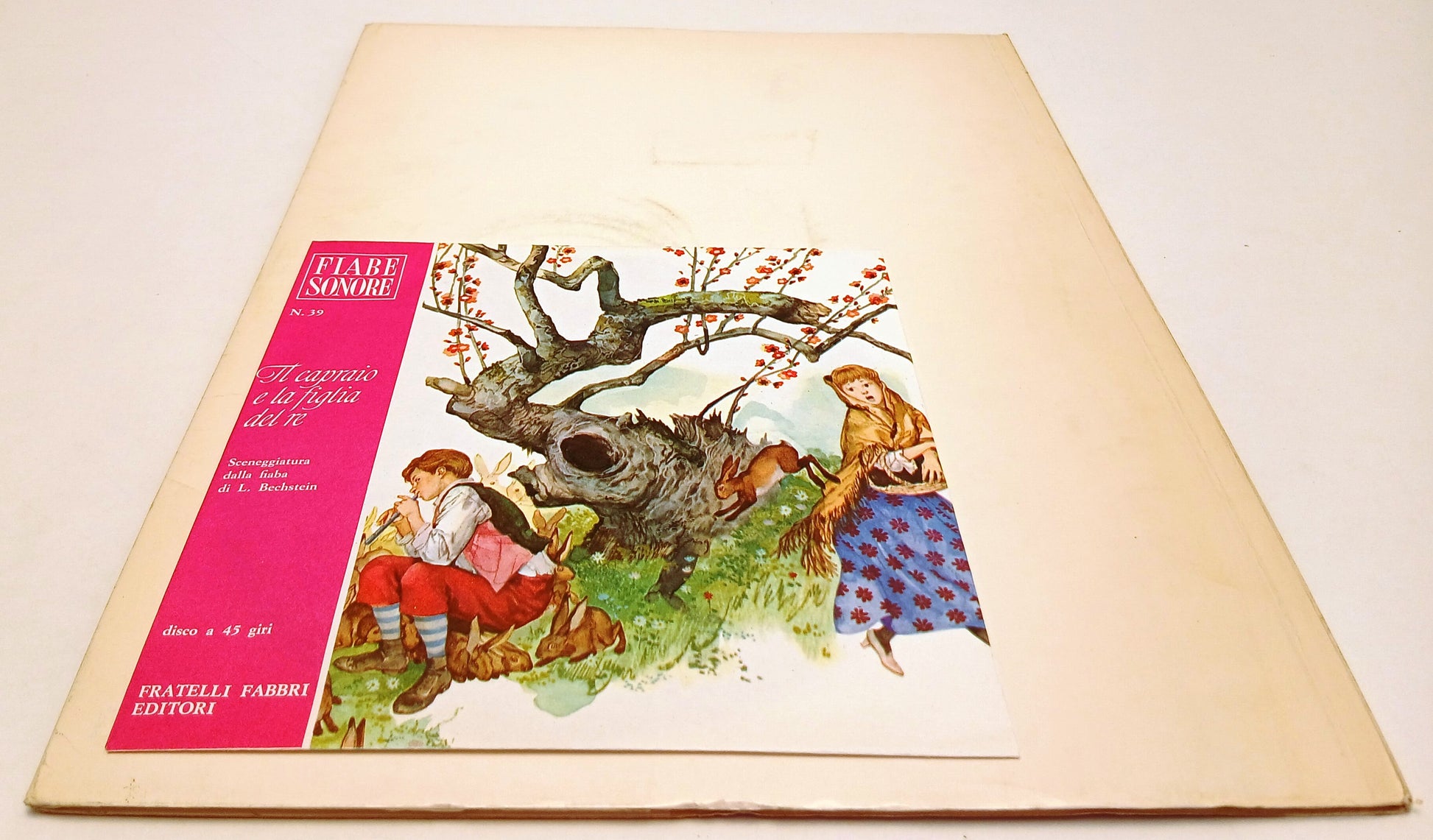 LB- FIABE SONORE N.39 IL CAPRAIO E LA FIGLIA DEL RE + disco - FABBRI- B- RVSa778