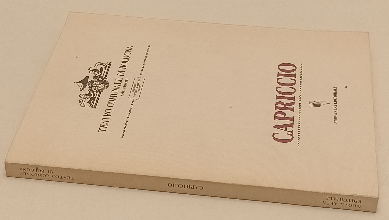 LT- TEATRO COMUNALE DI BOLOGNA STAGIONE OPERA BALLETTO 1986/87 CAPRICCIO- YFS977