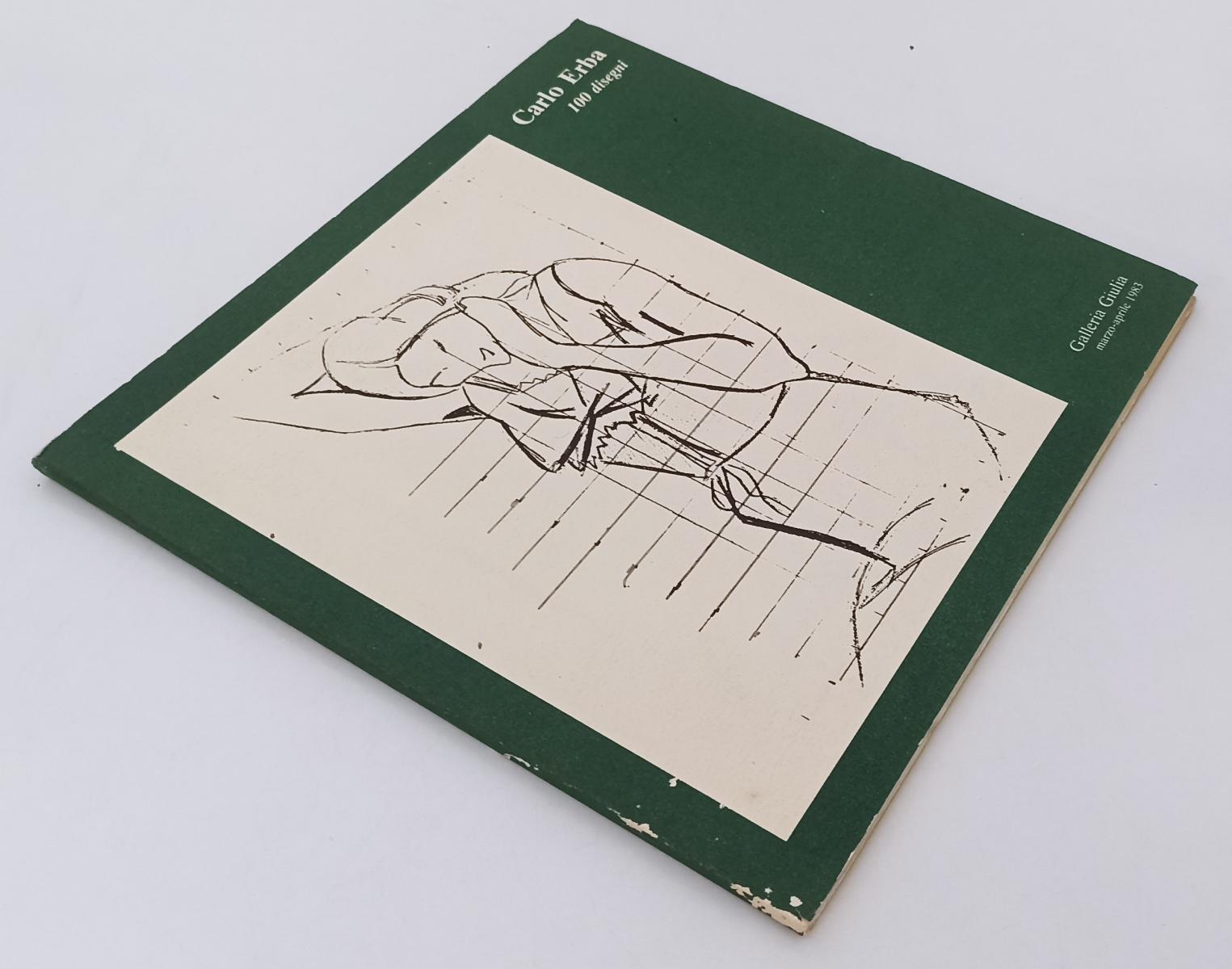 LT- CARLO ERBA 100 DISEGNI CATALOGO OPERE -- GALLERIA GIULIA --- 1983- B- XFS160