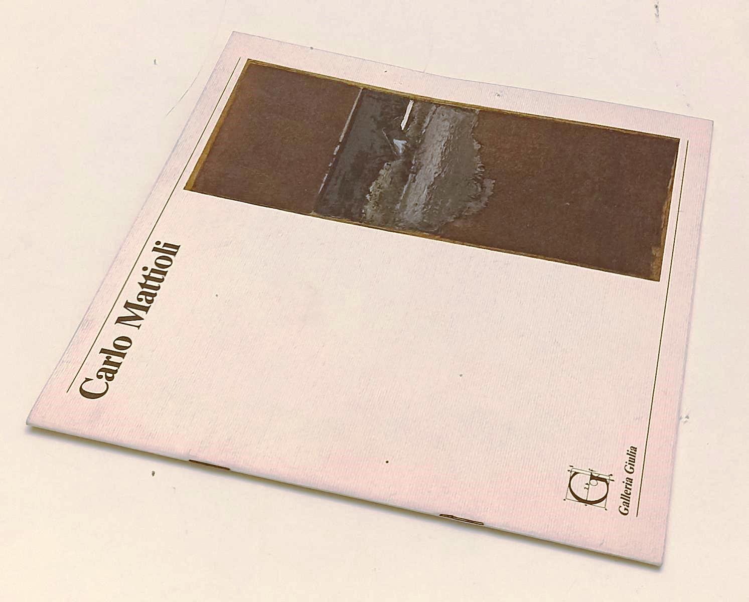 LT- CARLO MATTIOLI LE SPIAGGE CATALOGO MOSTRA- GALLERIA GIULIA- 1988- S- RVSa300