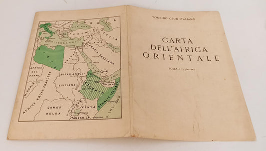LV- CARTA DELL'AFRICA ORIENTALE - TOURING CLUB ITALIANO - 1935 - RVSa131