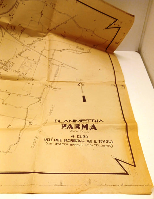 CV- PLANIMETRIA COMUNE DI PARMA SCALA 1:5000 ENTE PROVINCIALE TURISMO - RVSh80