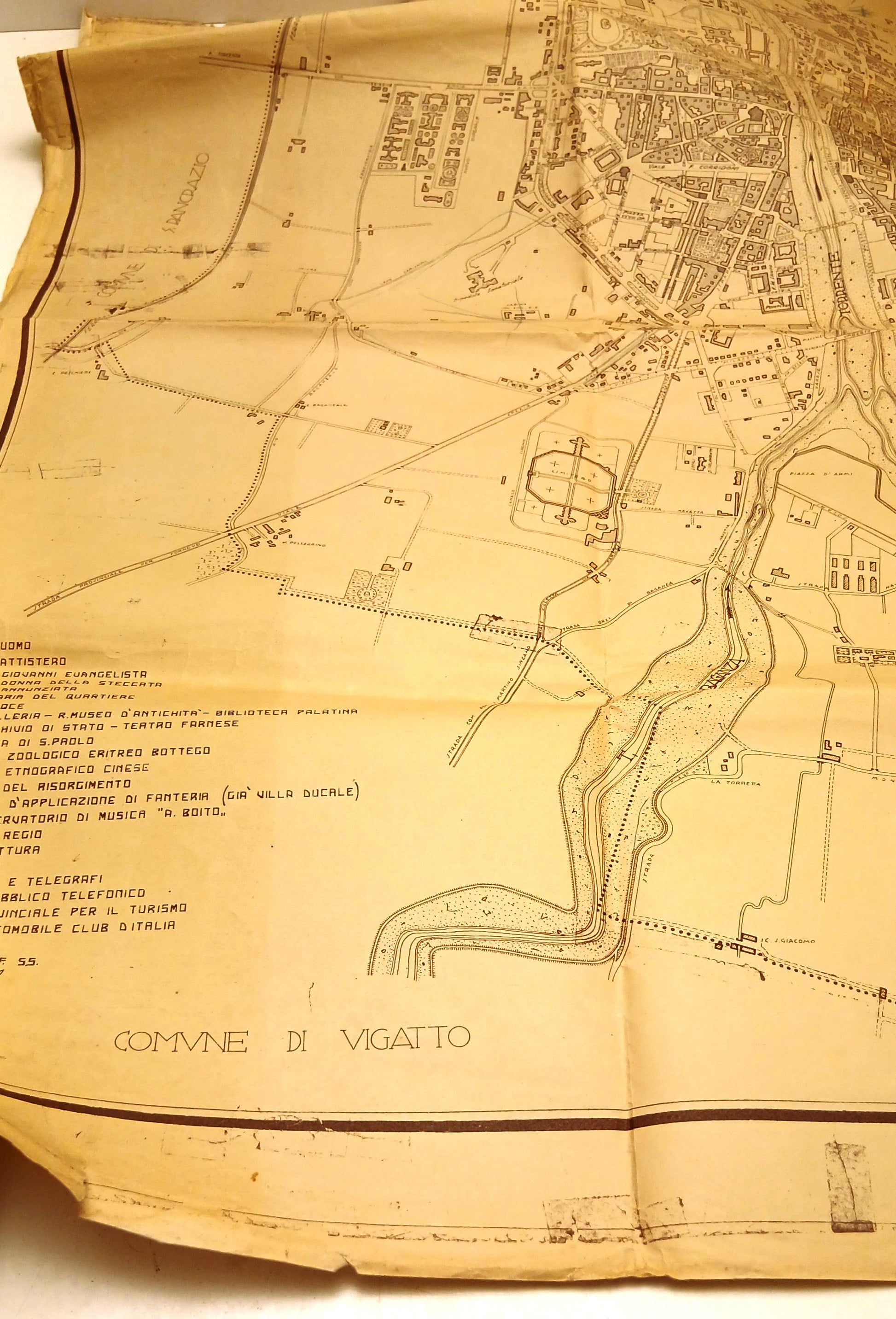 CV- PLANIMETRIA COMUNE DI PARMA SCALA 1:5000 ENTE PROVINCIALE TURISMO - RVSh80