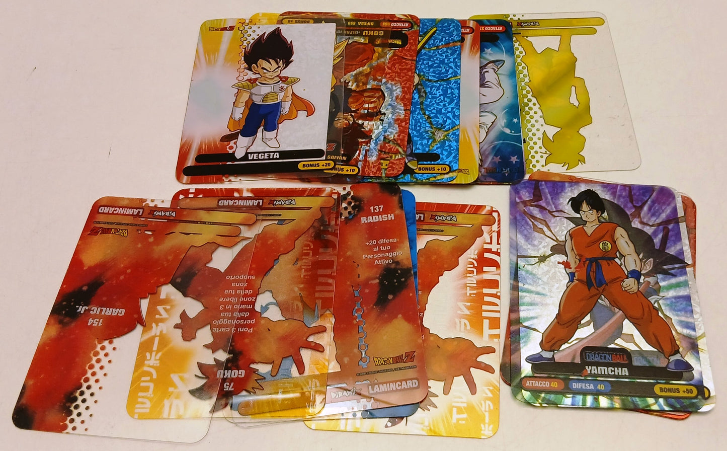 CV- LOTTO 19 CARDS CARTE DRAGON BALL Z DRAGONBALL - RVSz112