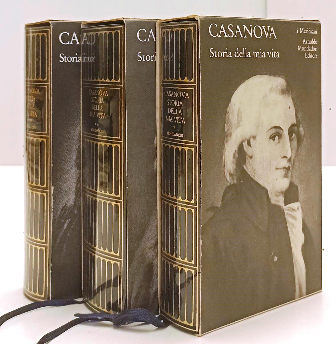 LN- STORIA DELLA MIA VITA 3 VOLUMI - CASANOVA- MONDADORI- I MERIDIANI--- CS- XFS