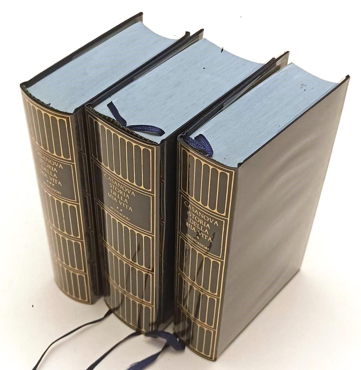 LN- STORIA DELLA MIA VITA 3 VOLUMI - CASANOVA- MONDADORI- I MERIDIANI--- CS- XFS