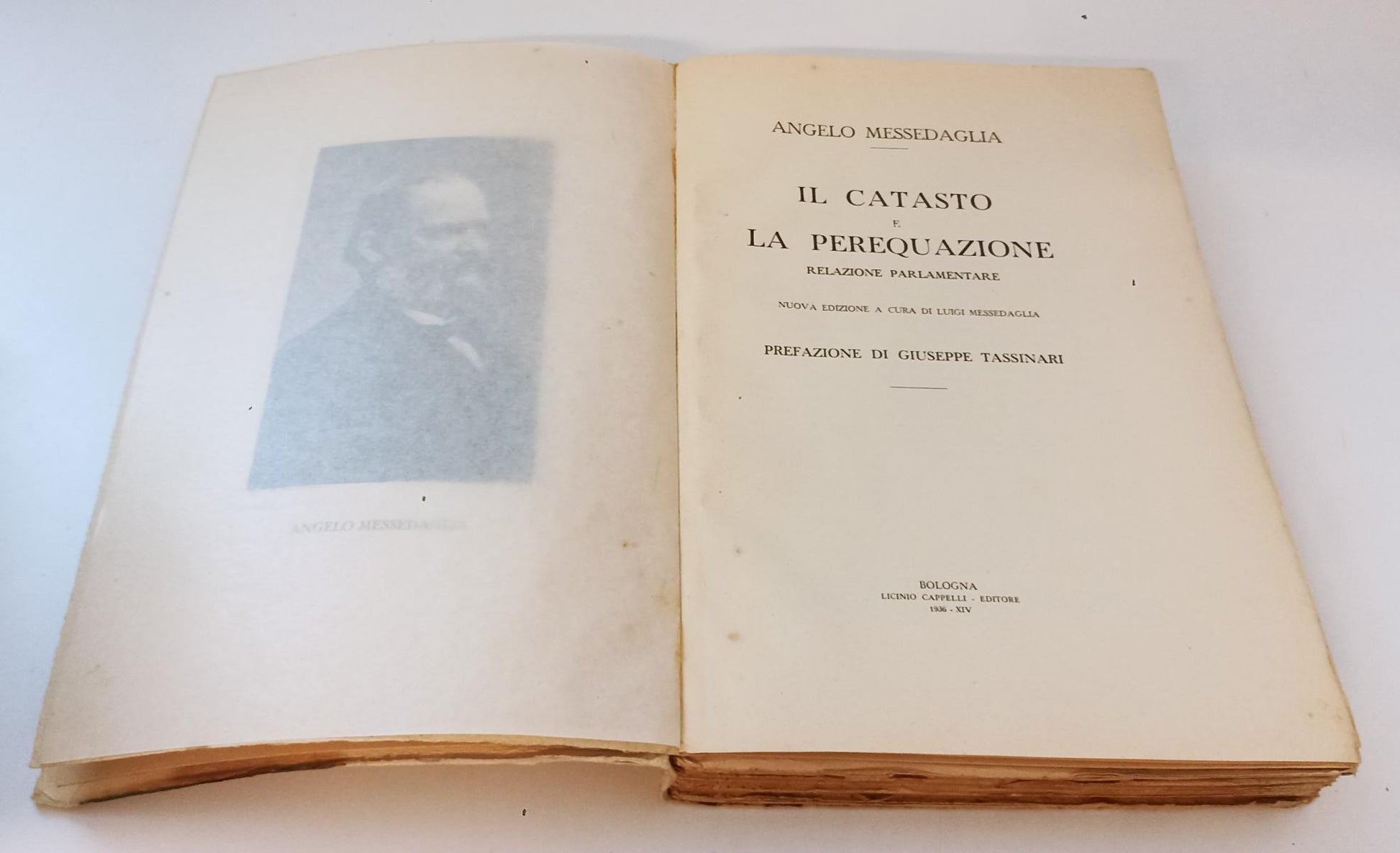 LZ- IL CATASTO E LE PEREQUAZIONE- ANGELO MESSEDAGLIA- CAPPELLI--- 1936- B- XFS54