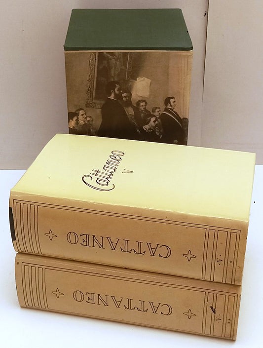 ARCHIVIO TRIENNALE COSE D'ITALIA 2 VOLUMI- CATTANEO- CLASSICI MONDADORI- XFS