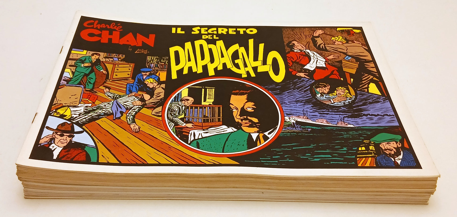 Charlie Chan Ispettore Wade Birck Bradford lotto 21 albi - anastatica - Z25